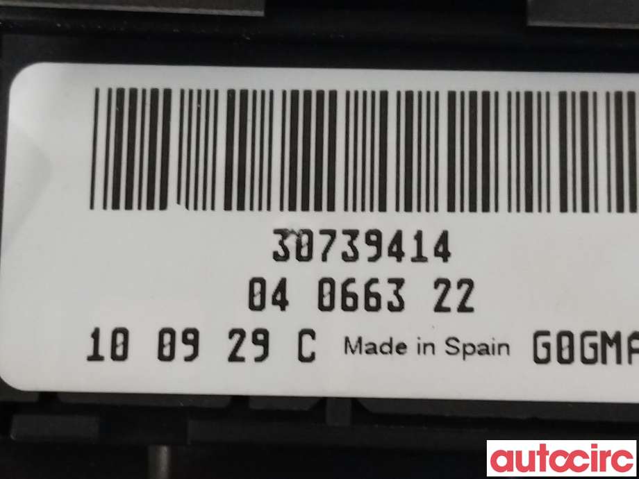 Bryter lys til Volvo V70 2007-2013 (Type III, Fase 1) (VOLVO|31443850|30739414)