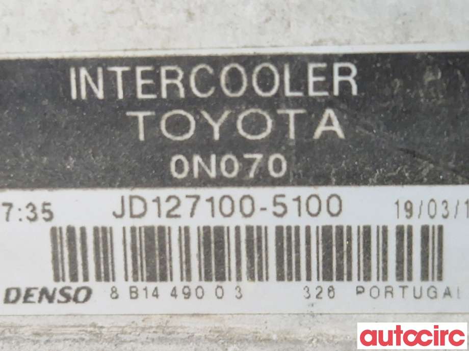 Intercooler til Toyota Urban Cruiser 2009-2014  (TOYOTA|179000N030||JD127100-5100)