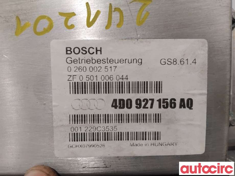 Styreenhet girkasse til Audi A8 1995-2002 (Type I) (AUDI|4D0927156AQ|0260002517)