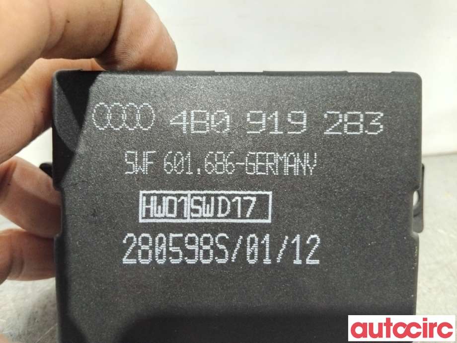 Styreenhet parkering til Audi A8 1995-2002 (Type I) (AUDI|4B0919283|601686)
