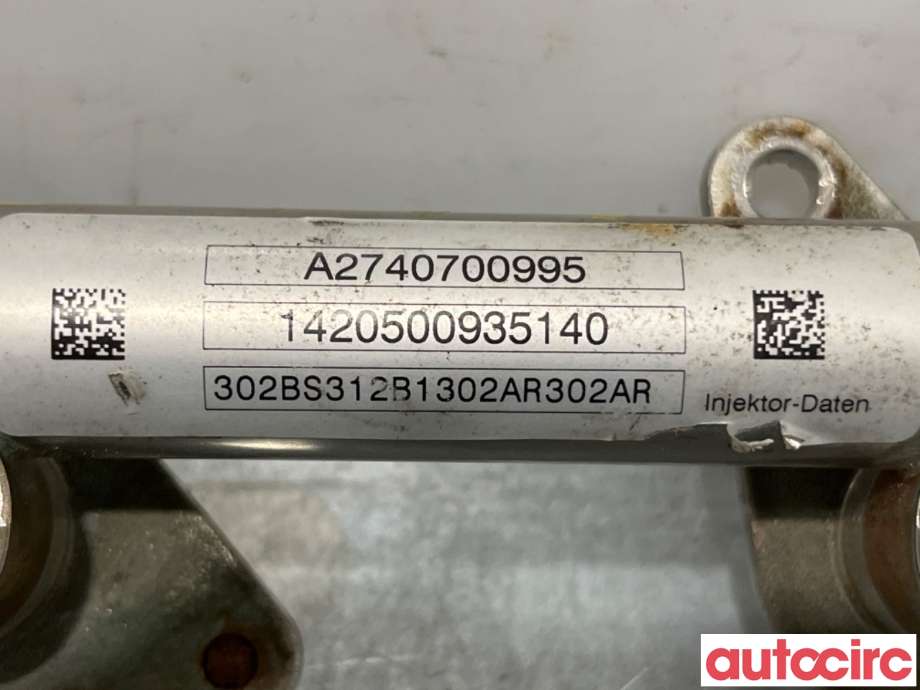 Dyseskinne (fuelrail) til Mercedes C-Klasse 2014-2018 (Fase 1) (W205) (W205) (MERCEDES|A2740701095|A2740700995|A2740701195)