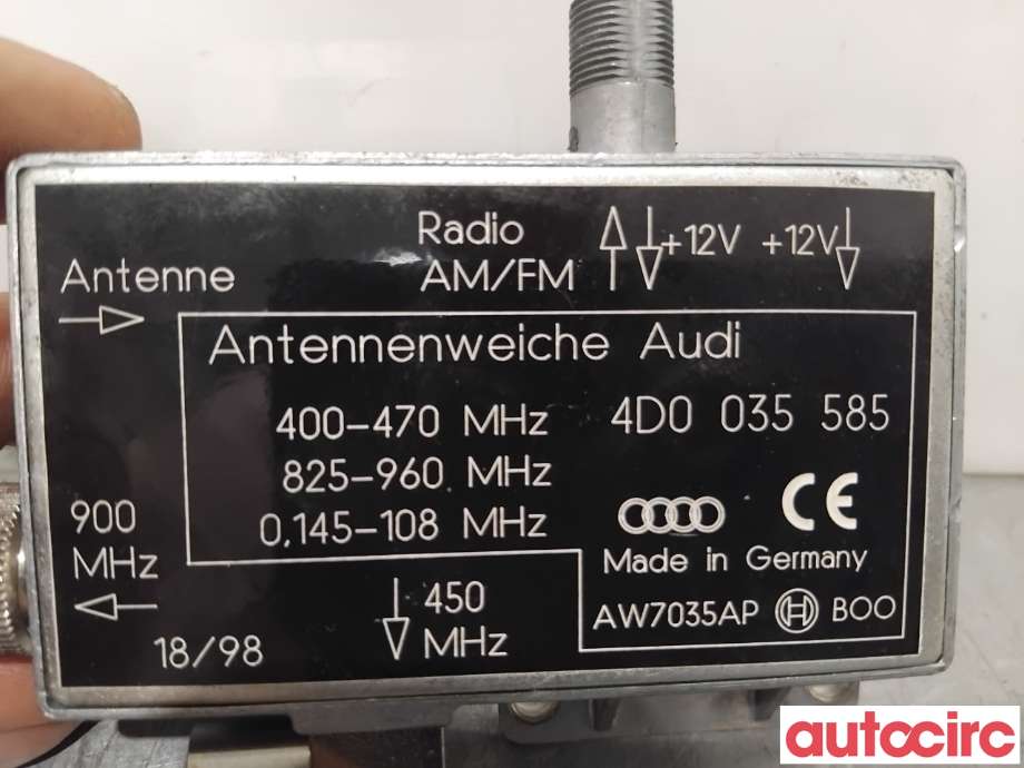 Bilstereo diverse til Audi A8 1995-2002 (Type I) (AUDI|4B5035585|AW7035AP|4D0035585)