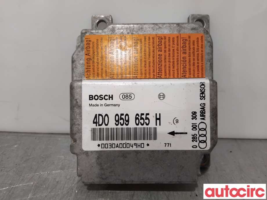 Airbag elektronikk til Audi A8, 1995-2002 (Type I) (AUDI|4D0959655H)