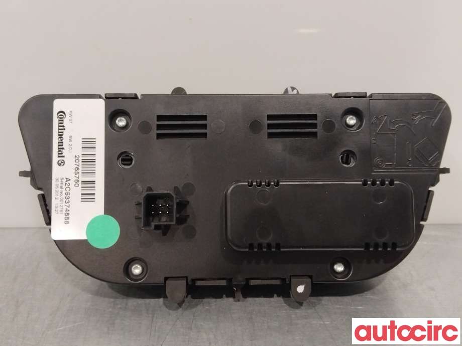 Varmeapparat betjening til Opel Mokka 2012-2016 (Type I, Fase 1)  (OPEL|13429874|20765760)