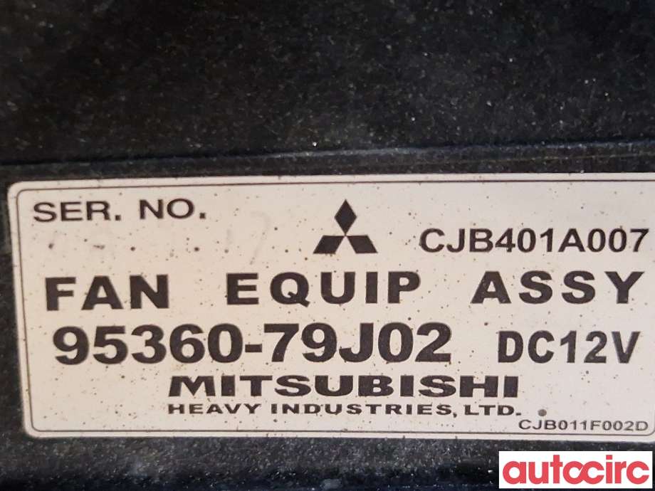 Kjølevifte til Suzuki SX4 2006-2009 (Type I, Fase 1)  (SUZUKI|9536079J02||95360-79J02)