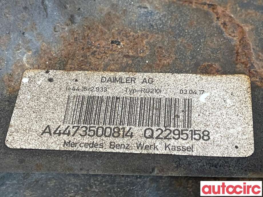 Kardang klokke bak til Mercedes Vito 2014-->> (W447) (W447) (MERCEDES|A4473500814)
