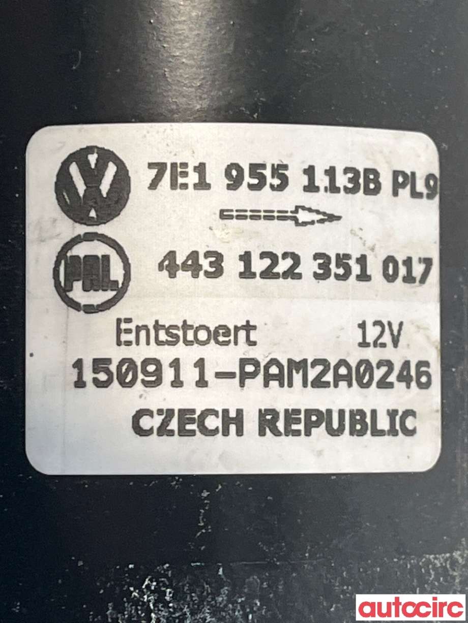 Viskermotor frontrute til VW Transporter / Caravelle 2015-2019 (T6) (T6) (VOLKSWAGEN|7E1955113D|443122351017|7E1955113G)