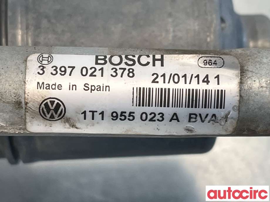 Viskermotor frontrute til VW Caddy 2010-2015 (Type III, Fase 2)  (VOLKSWAGEN|1T1955023A|1397220656|2K1955023J)
