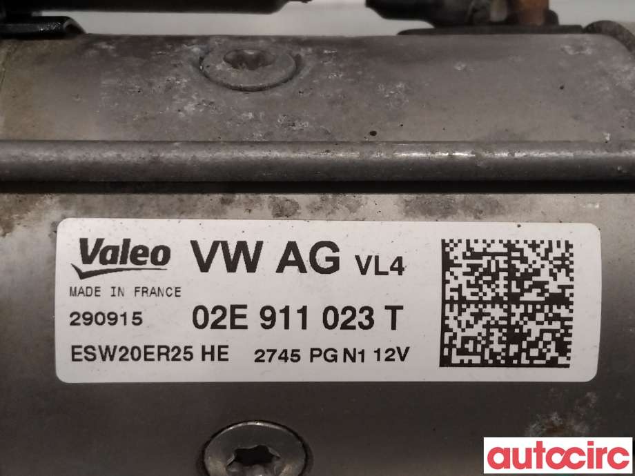 Starter diesel til VW Passat 2015-2019 (Fase 1) (B8) (B8) (VOLKSWAGEN|02E911023TX||02E911022CX)