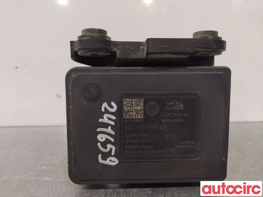 ABS sentral til VW Passat 2015-2019 (Fase 1) (B8) (B8) (VOLKSWAGEN|3Q0614517AB|100916-03403)