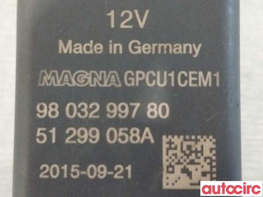 Rele gløde til Peugeot 5008 2010-2017 (Type I)  (PEUGEOT|9803299780)