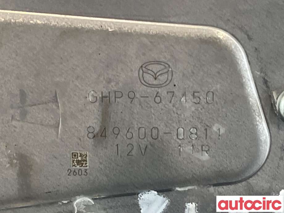 Viskermotor bakrute til Mazda 6 2015-2018 (Type III, Fase 2)  (MAZDA|GHP9-67-450|849600-0811|GHP9-67450)
