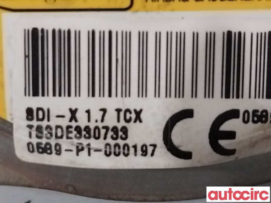 Airbag passasjer til Mazda 3 2013-2016 (Type III, Fase 1)  (MAZDA|BHS257K50A|0589-P1-000235)
