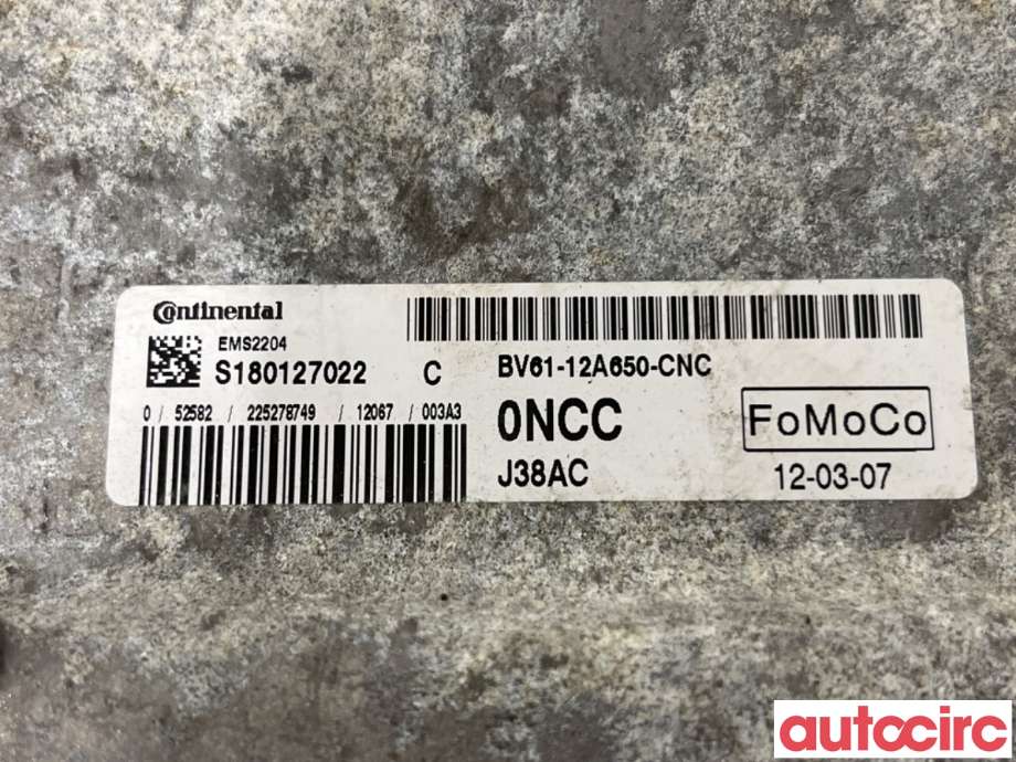 Styreenhet motor til Ford C-Max 2010-2015 (Type II, Fase 1)  (FORD|1706428|S180127022|BV61-12A650-CNC)