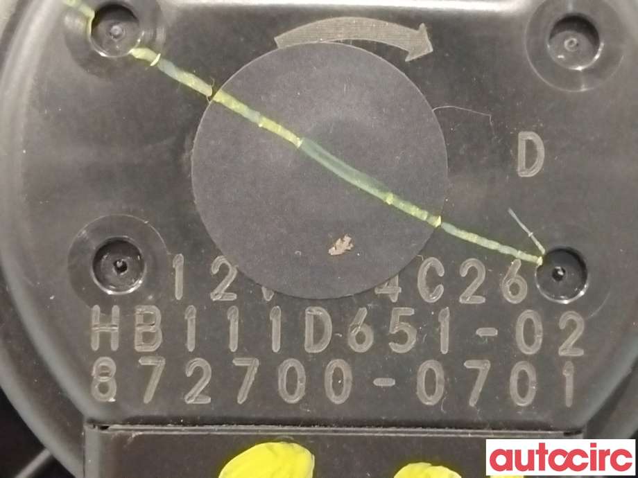 Varmeapparat motor til Mazda 3 2013-2016 (Type III, Fase 1)  (MAZDA|KD45-61-B10|872700-0701)