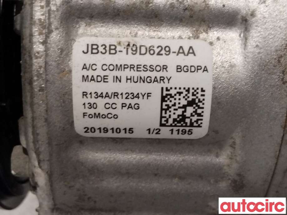 Aircondition kompressor til Ford Ranger / Ranger Raptor 2015-2022  (FORD|2781506||JB3B-19D629-AC)