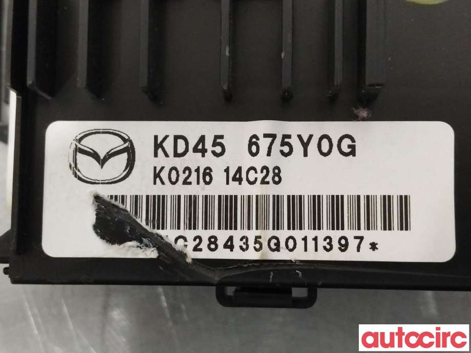 Styreenhet comfort (BCM) til Mazda 3 2013-2016 (Type III, Fase 1)  (MAZDA|KD45-67-5Y0G)