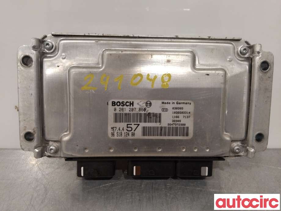 Styreenhet motor til Citroën C3, Pluriel 2003-2010 (CITROEN|1940GX|0261207860|9651812480)