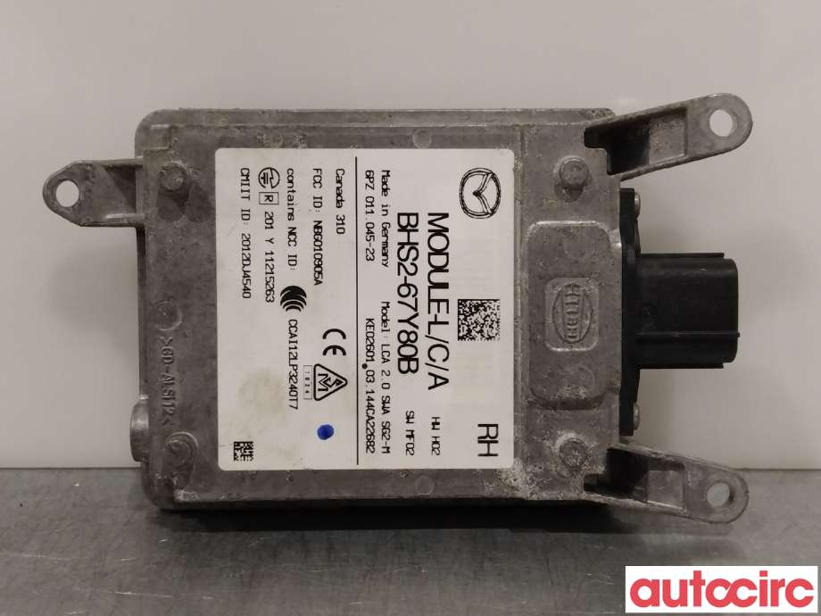 Sensor radar til Mazda 3 2013-2016 (Type III, Fase 1)  (MAZDA|BHS2-67-Y80F|6PZ011045-23|BHS2-67Y80B)