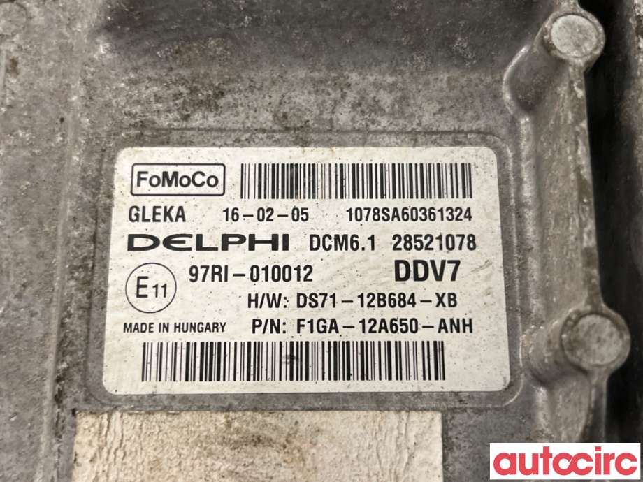 Styreenhet motor til Ford S-Max 2015-->> (Type II)  (FORD|2037011|28521078|DS71-12B684-XB)