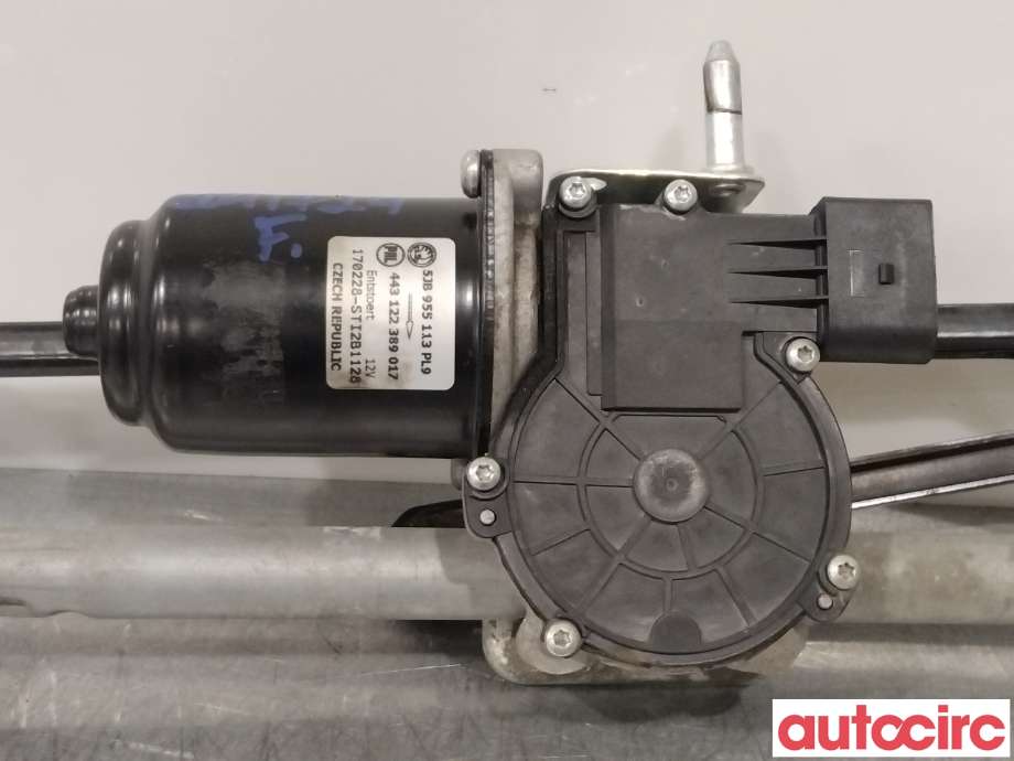 Viskermotor frontrute til Škoda Fabia 2014-2021 (Type III)  (SKODA|5JB955113|6V1955023D|6V1955601)