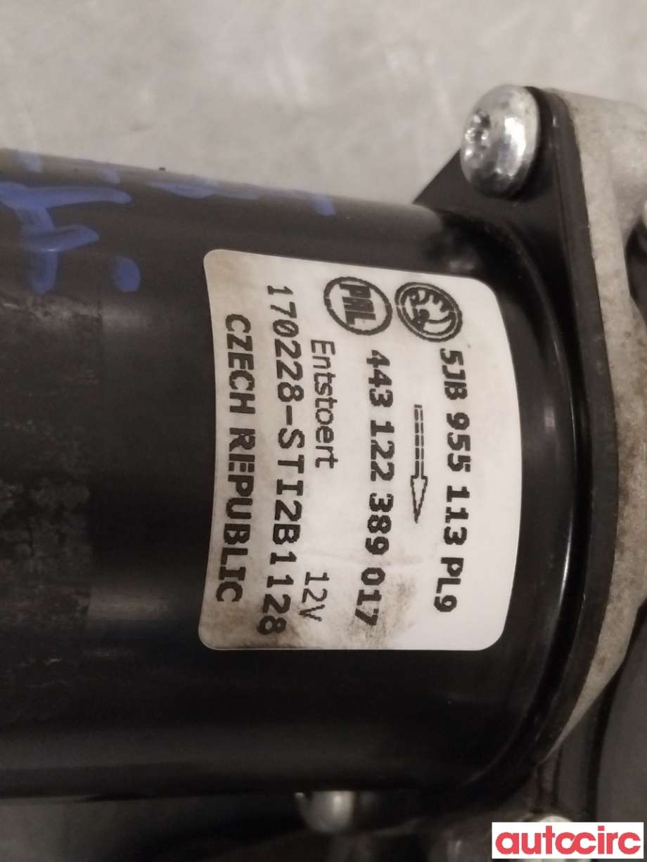 Viskermotor frontrute til Škoda Fabia 2014-2021 (Type III)  (SKODA|5JB955113|6V1955023D|6V1955601)