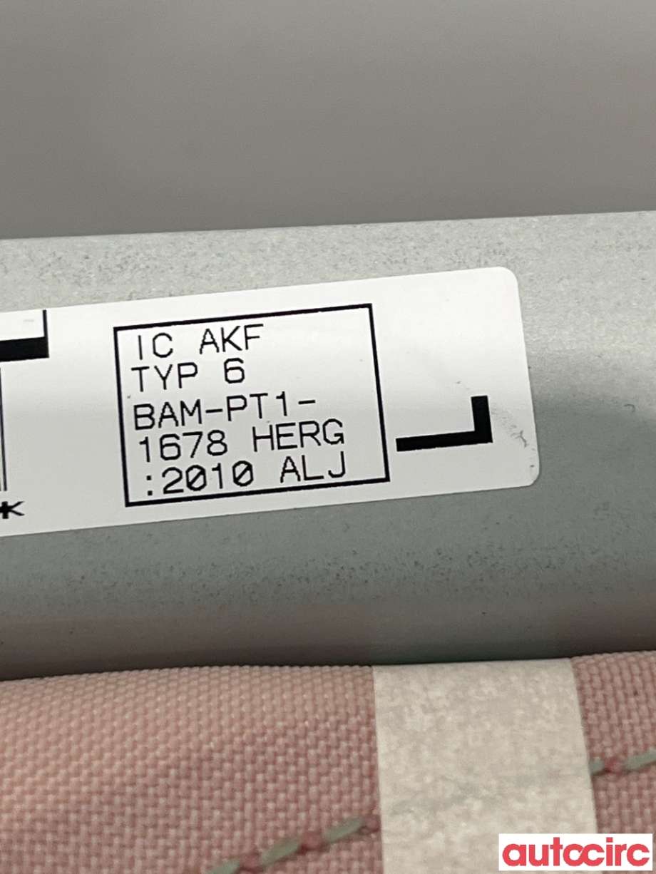 Airbag gardin venstre til Mitsubishi Outlander 2010-2012 (Type II, Fase 2)  (MITSUBISHI|7030A039)