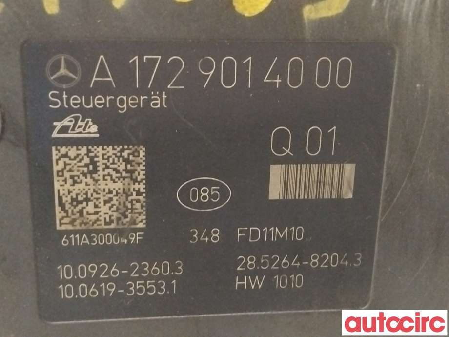 ABS sentral til Mercedes C-Klasse 2011-2014 (Fase 2) (W204) (W204) (MERCEDES|A1724312712|100212-06174|A1729014000)