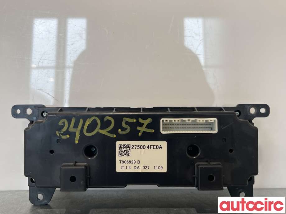 Varmeapparat betjening til Nissan NV200 2010-2019  (NISSAN|275004FE0A)