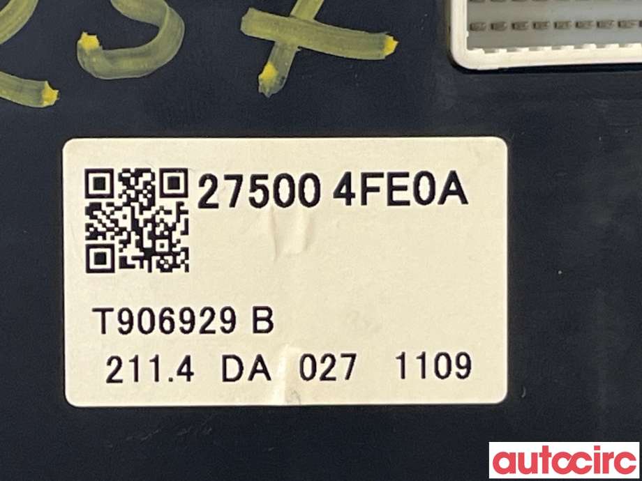 Varmeapparat betjening til Nissan NV200 2010-2019  (NISSAN|275004FE0A)