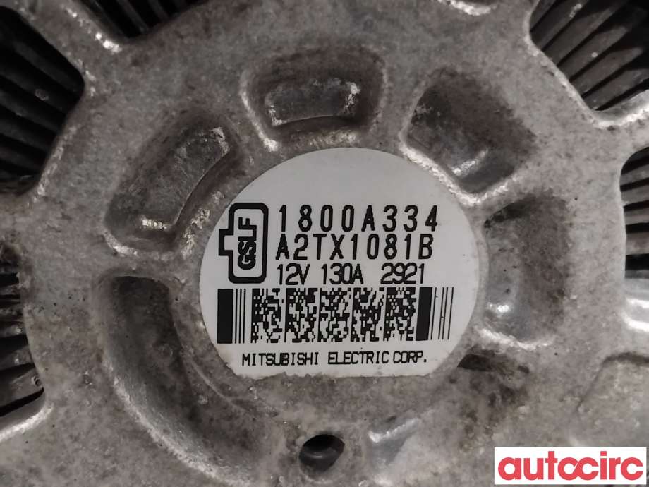 Dynamo til Mitsubishi Outlander 2012-2015 (Type III, Fase 1) (MITSUBISHI|1800A431|A2TX1081B|1800A334)