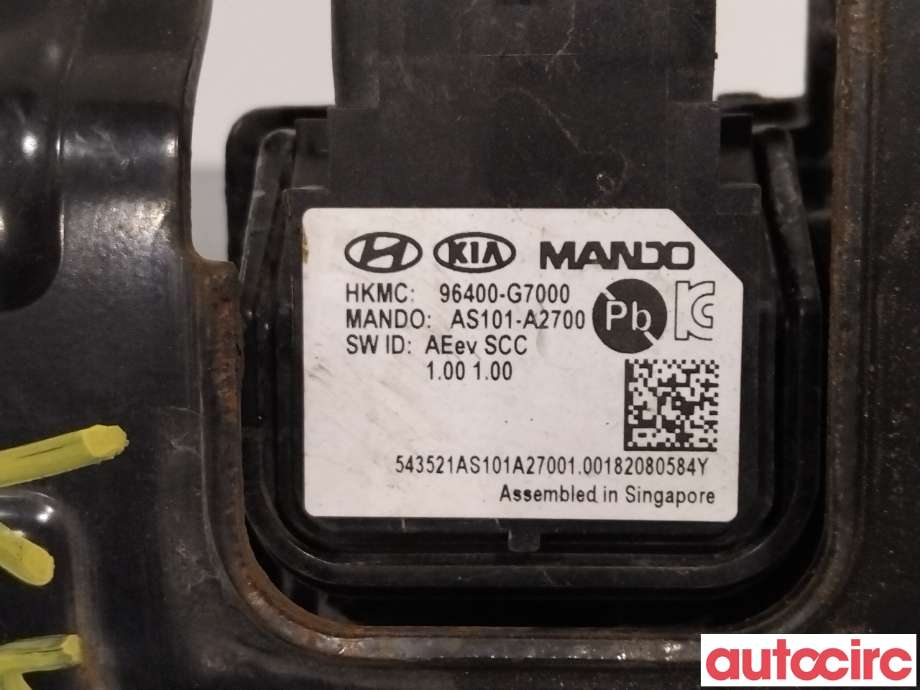 Sensor radar til Hyundai Ioniq Electric 2016-2019 (Fase 1)  (HYUNDAI|96400G7000|AS101-A2700|96400-G7000)