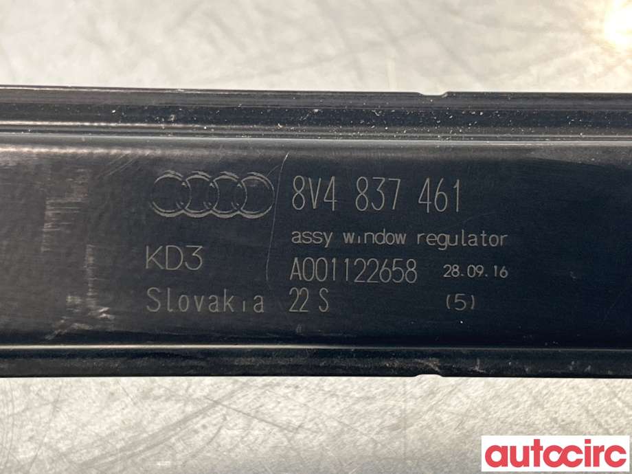 Ruteheis til Audi A3 2016-2020 (Type III, Fase 2)  (AUDI|8V4837461|)