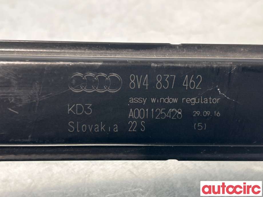 Ruteheis til Audi A3 2016-2020 (Type III, Fase 2)  (AUDI|8V4837462|)