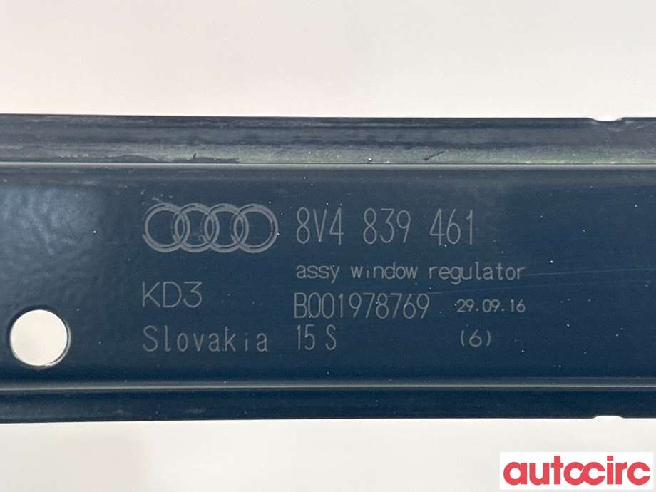Ruteheis til Audi A3 2016-2020 (Type III, Fase 2)  (AUDI|8V4839461|)