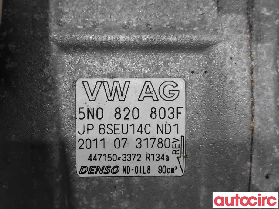 Aircondition kompressor til VW Golf VI 2008-2012  (VOLKSWAGEN|5K0820803X|447150-3372|1K0820808F)