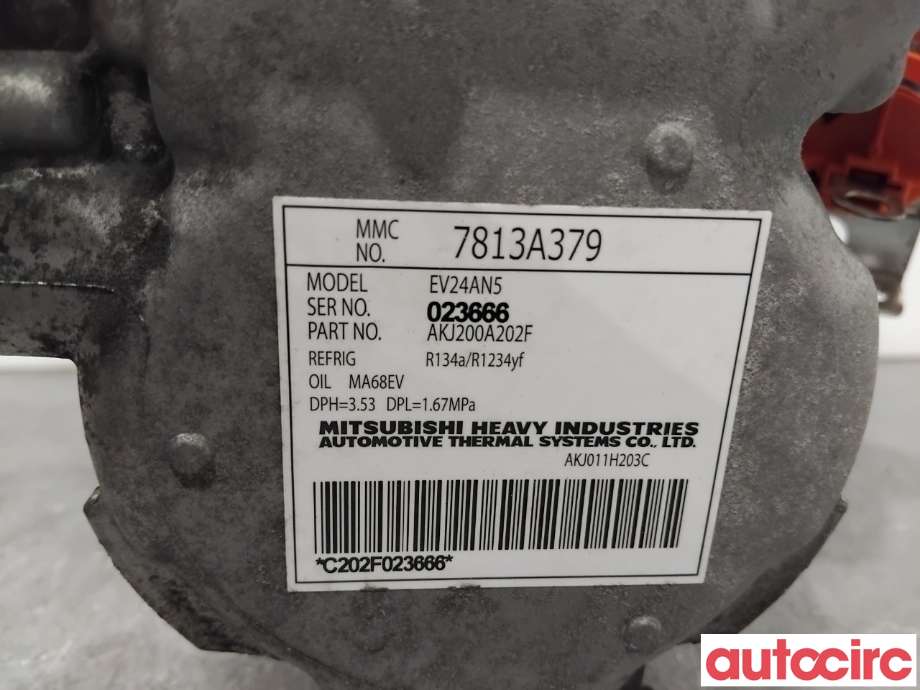 Aircondition kompressor til Mitsubishi Outlander 2015-->> (Type III, Fase 2)  (MITSUBISHI|7813A784|AKJ200A202F|7813A379)