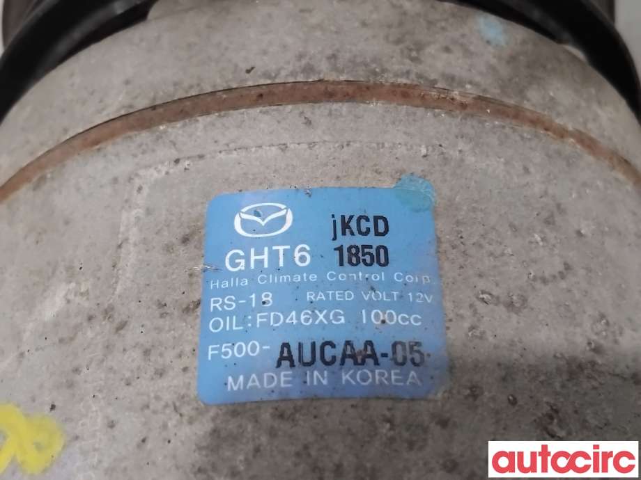 Aircondition kompressor til Mazda 6 2015-2018 (Type III, Fase 2)  (MAZDA|GHT6-61-450A|F500-AUCAA-05|GHT6)