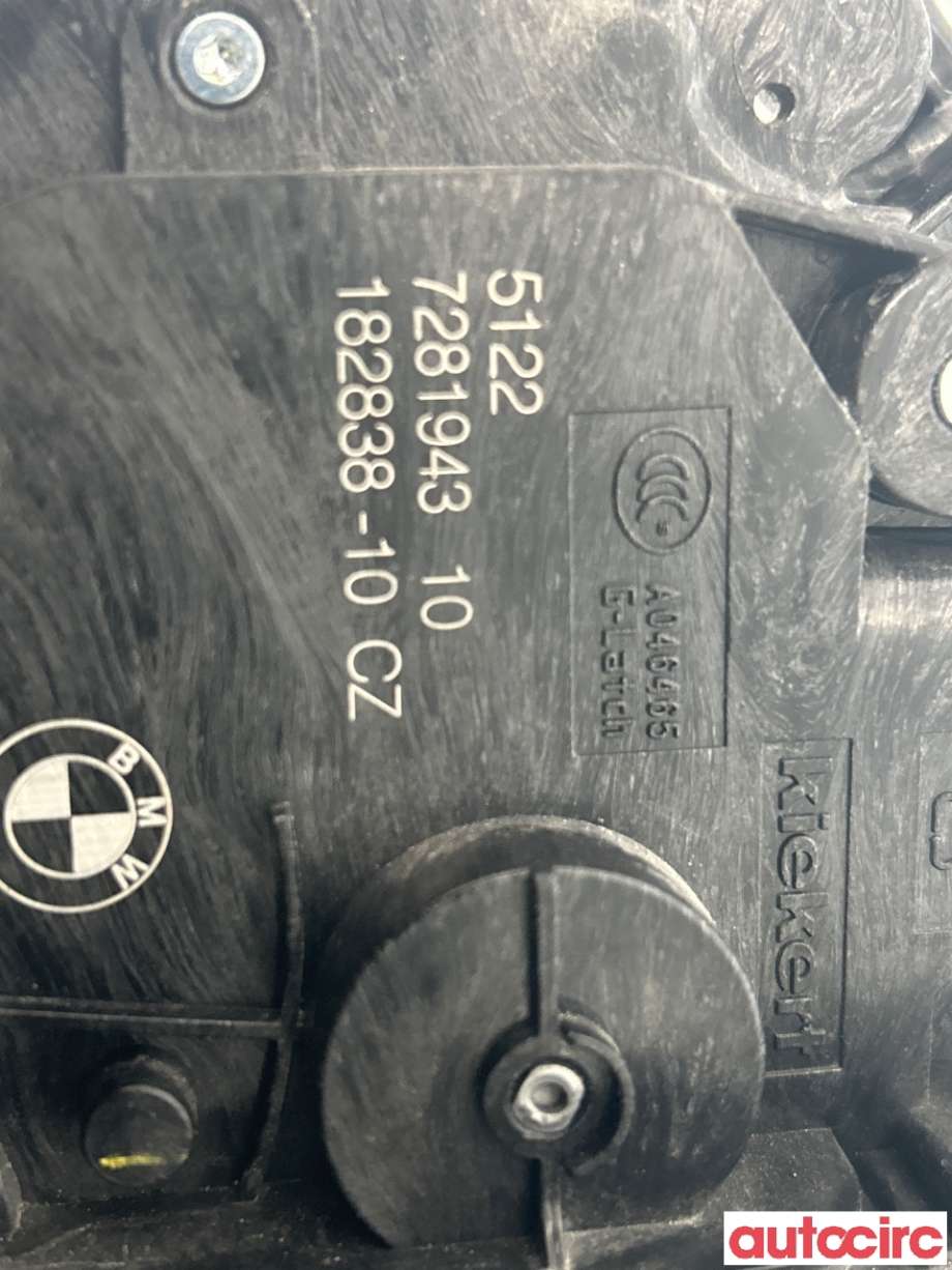 Låsekasse venstre bak til BMW X1 2015-2022 (F48) (F48) (BMW|51227281943|7281943)
