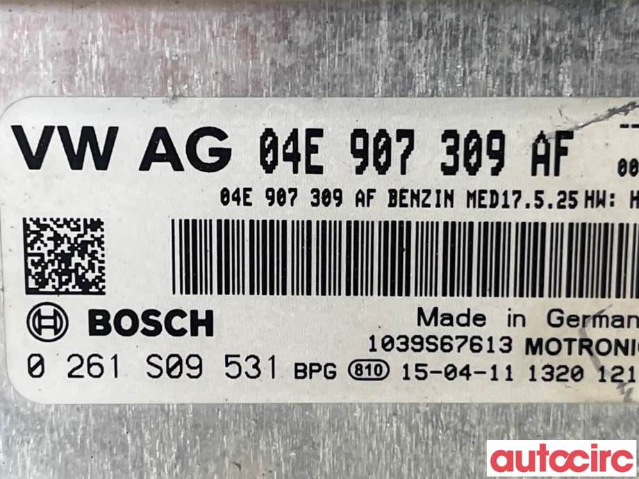 Styreenhet motor til VW Polo 2014-2017 (Type V, Fase 2)  (VOLKSWAGEN|04E906027BB)