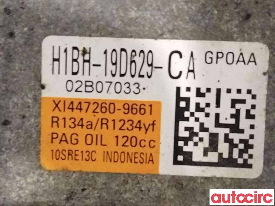 Aircondition kompressor til Ford Transit Courier 2018-2023 (Type I, Fase 2)  (FORD|2451790|447260-9661|H1BH-19D629-CA)