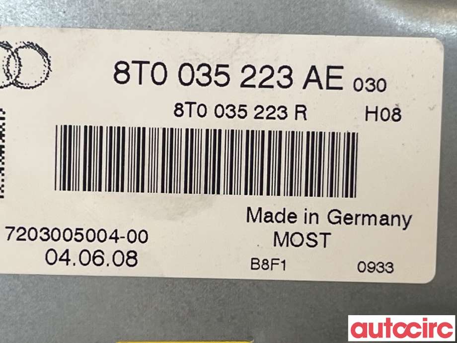 Bilstereo forsterker til Audi A4 2007-2014 (Type IV) (B8) (B8) (AUDI|8T0035223AE)