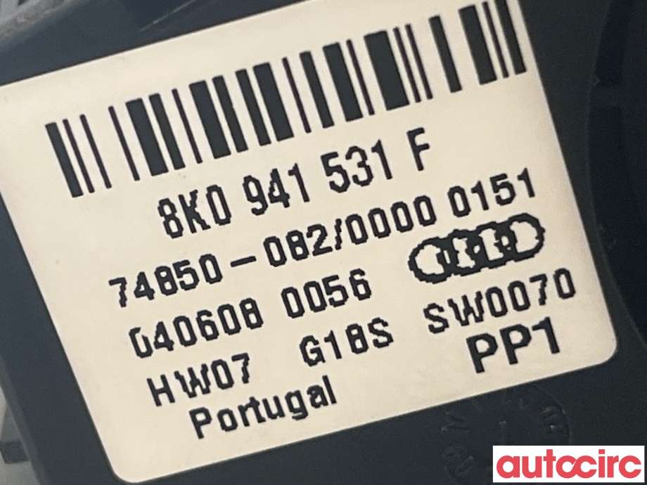 Bryter lys til Audi A4 2007-2014 (Type IV) (B8) (B8) (AUDI|8K0941531T|74850-082|8K0941531F)