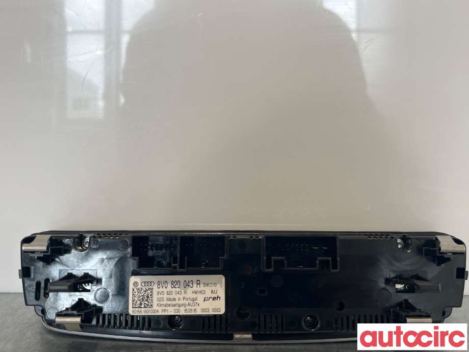 Varmeapparat betjening til Audi A3 2016-2020 (Type III, Fase 2)  (AUDI|8V0820043R||8V0820043AQ)