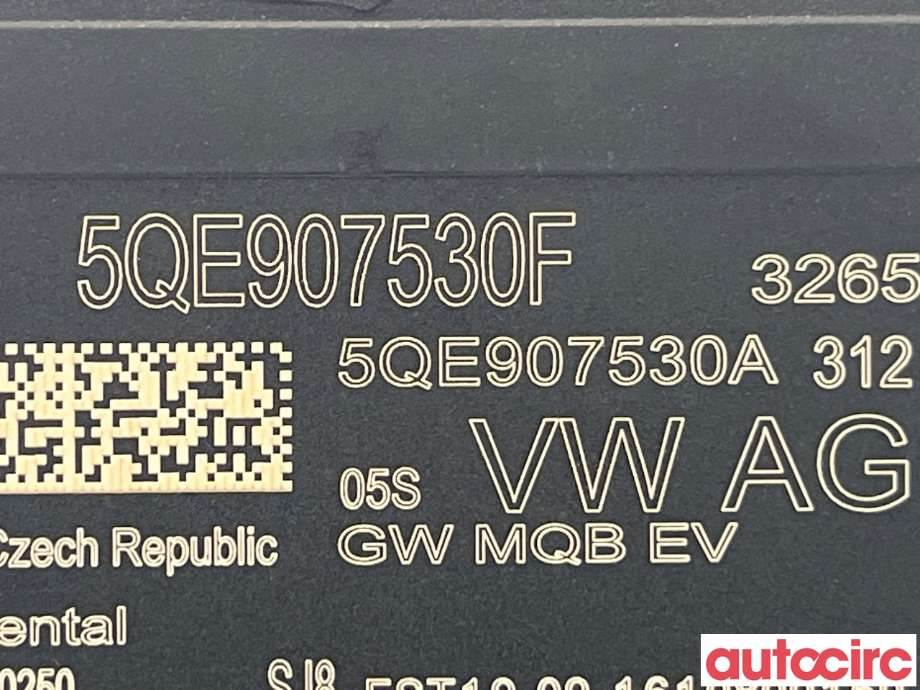 Styreenhet diverse til Audi A3 2016-2020 (Type III, Fase 2)  (AUDI|5QE907530F)