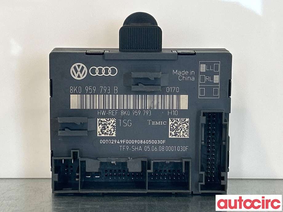 Styreenhet dør venstre foran til Audi A4 2007-2014 (Type IV) (B8) (B8) (AUDI|8K0959793B)