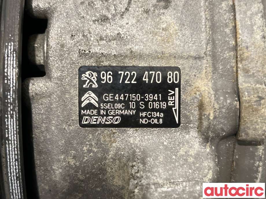Aircondition kompressor til Peugeot 208 2012-2019 (Type I)  (PEUGEOT|NO NR|447150-3941|9672247080)
