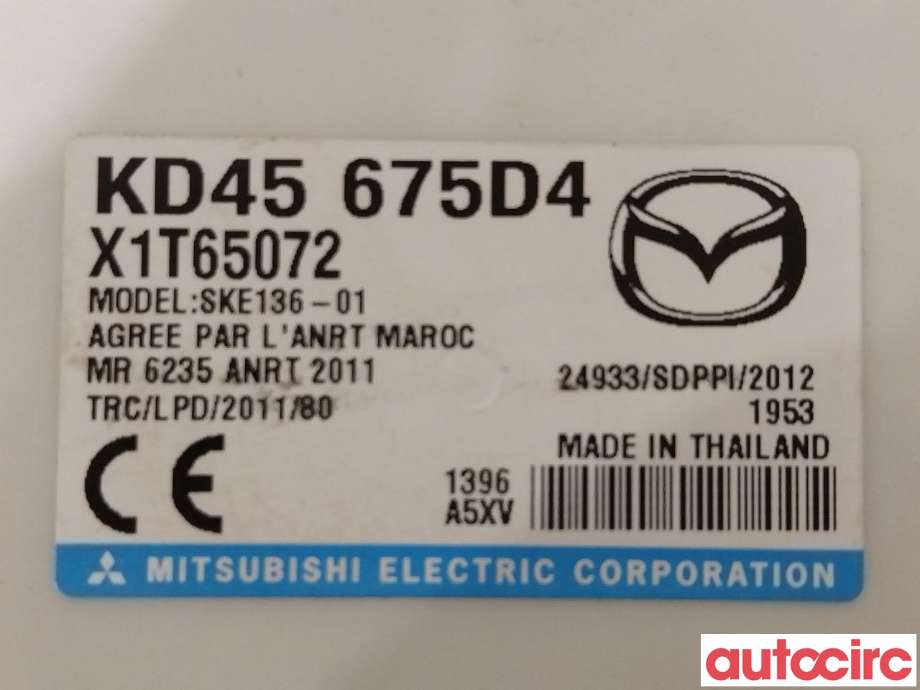 Styreenhet nøkkelfri/keyless til Mazda CX-5 2012-2017 (Type I)  (MAZDA|KD45-67-5D4A|KD45-675D4)