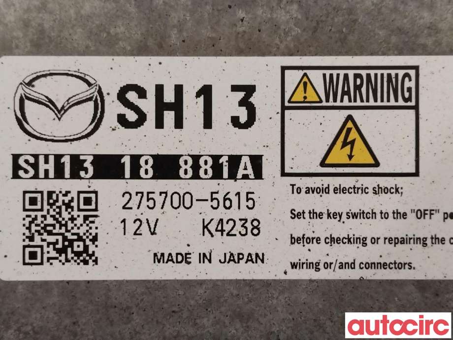 Styreenhet motor til Mazda CX-5 2012-2017 (Type I)  (MAZDA|SH13-18-881B|275700-5615|SH1318881A)