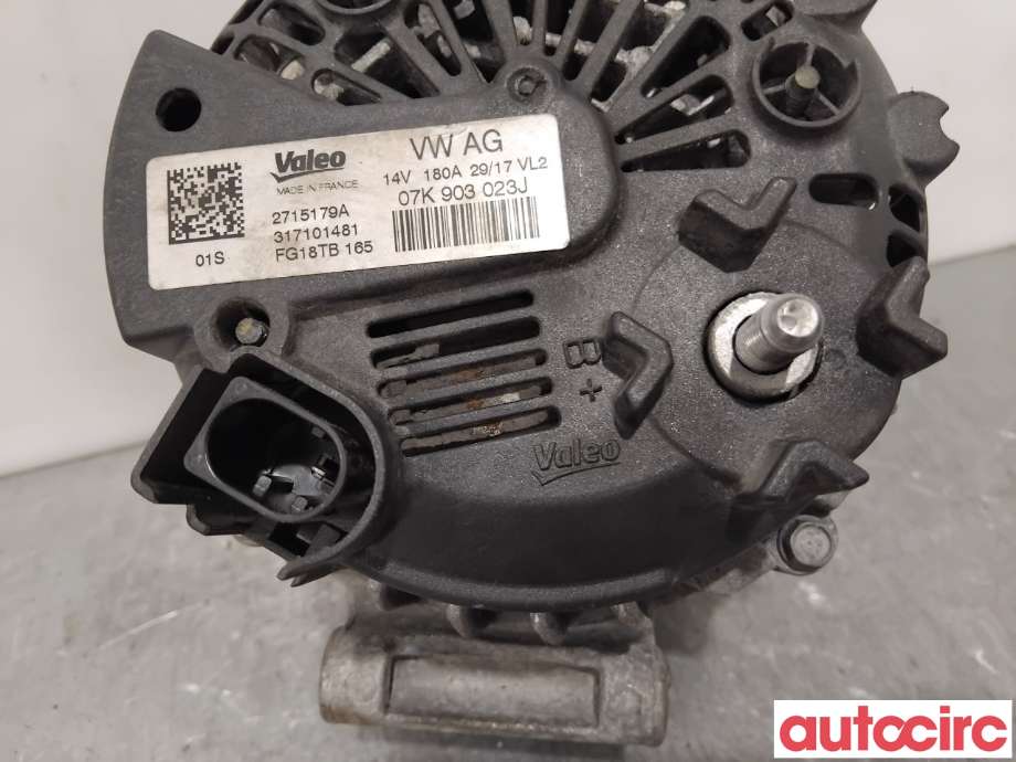 Dynamo til Audi A3 2016-2020 (Type III, Fase 2) (AUDI|07K903023JX|FG18TB165|07K903023J)